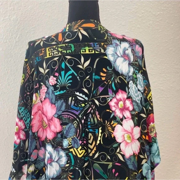Johnny Was Floral Peace Kaftan small - Picture 7 of 9